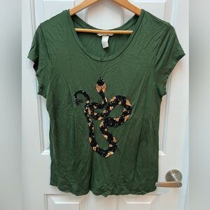 H&M Dark Green Top